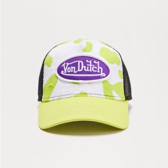 Von Dutch Neon Green Trucker Hat - Picture 1 of 2